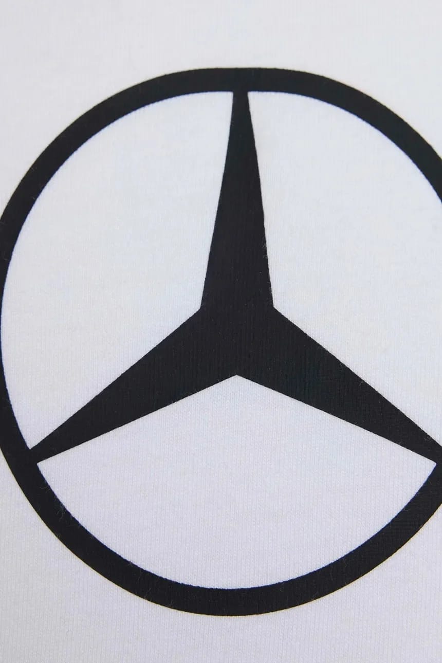 Детская хлопковая футболка MERCEDES белая для мальчиков - фото 5
