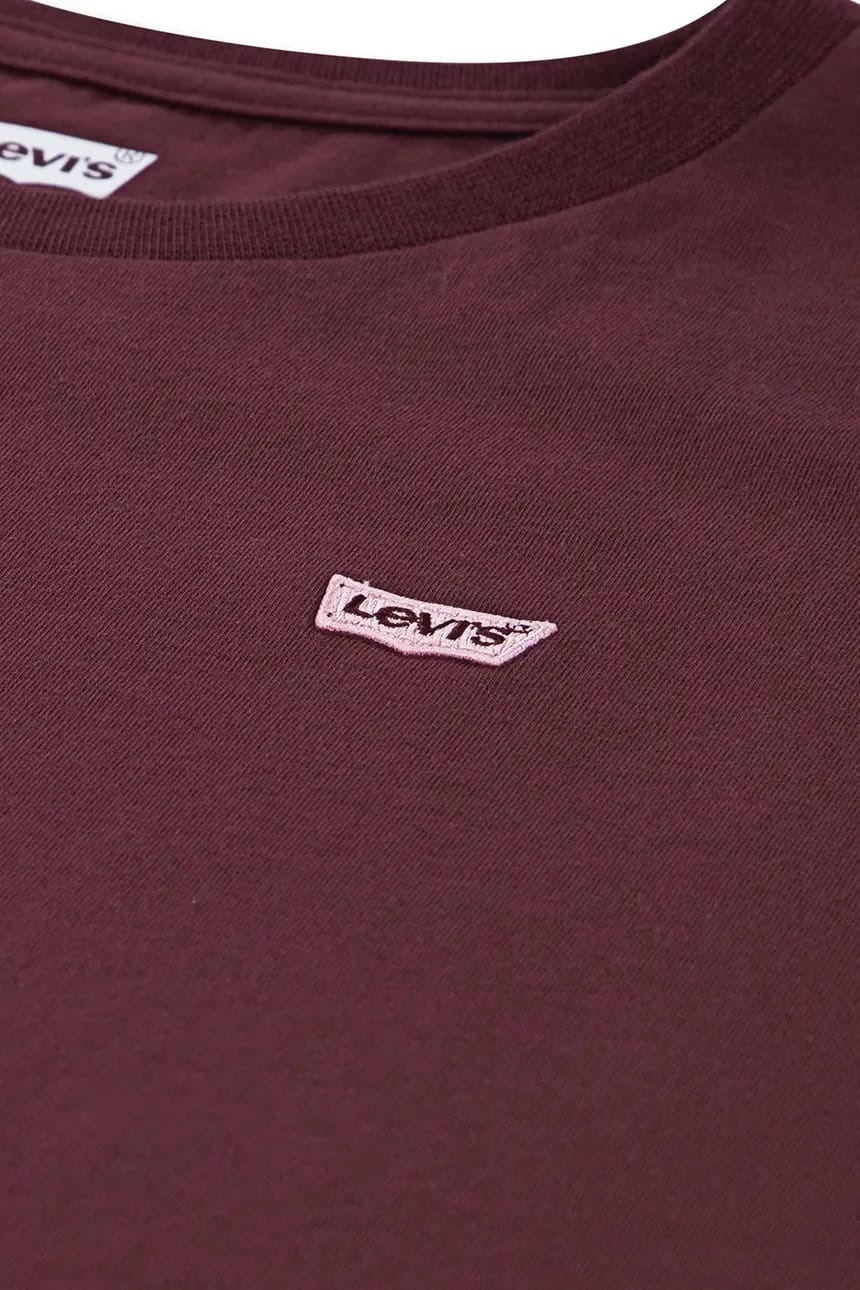 Детская футболка LVG BATWING CHEST HIT TEE бордовая для девочек - фото 3