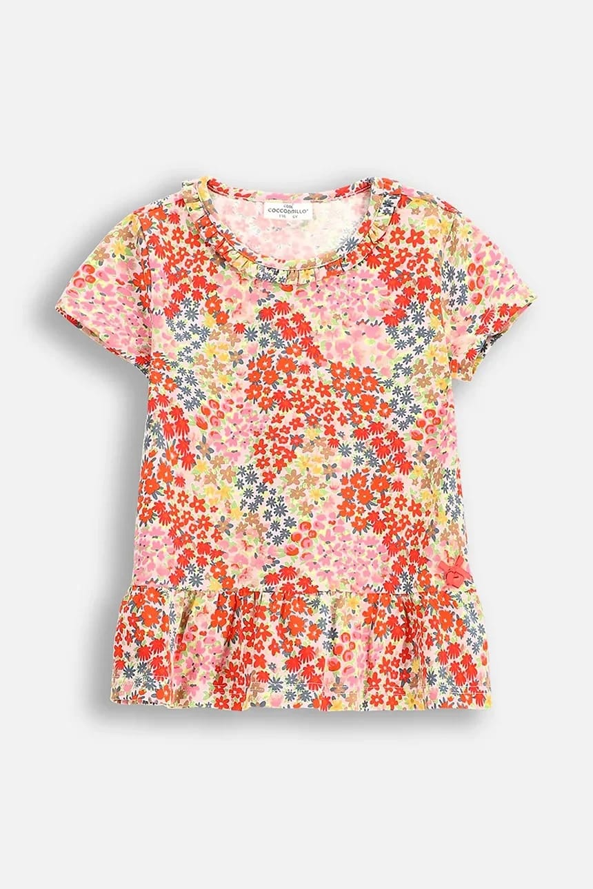 Детская футболка многоцветный для девочек
