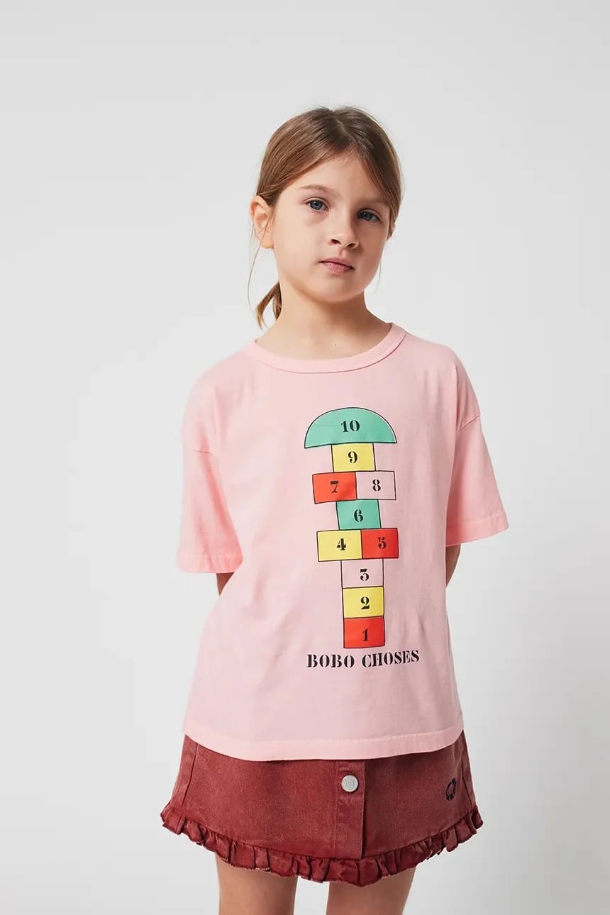 Детская хлопковая футболка Hopscotch