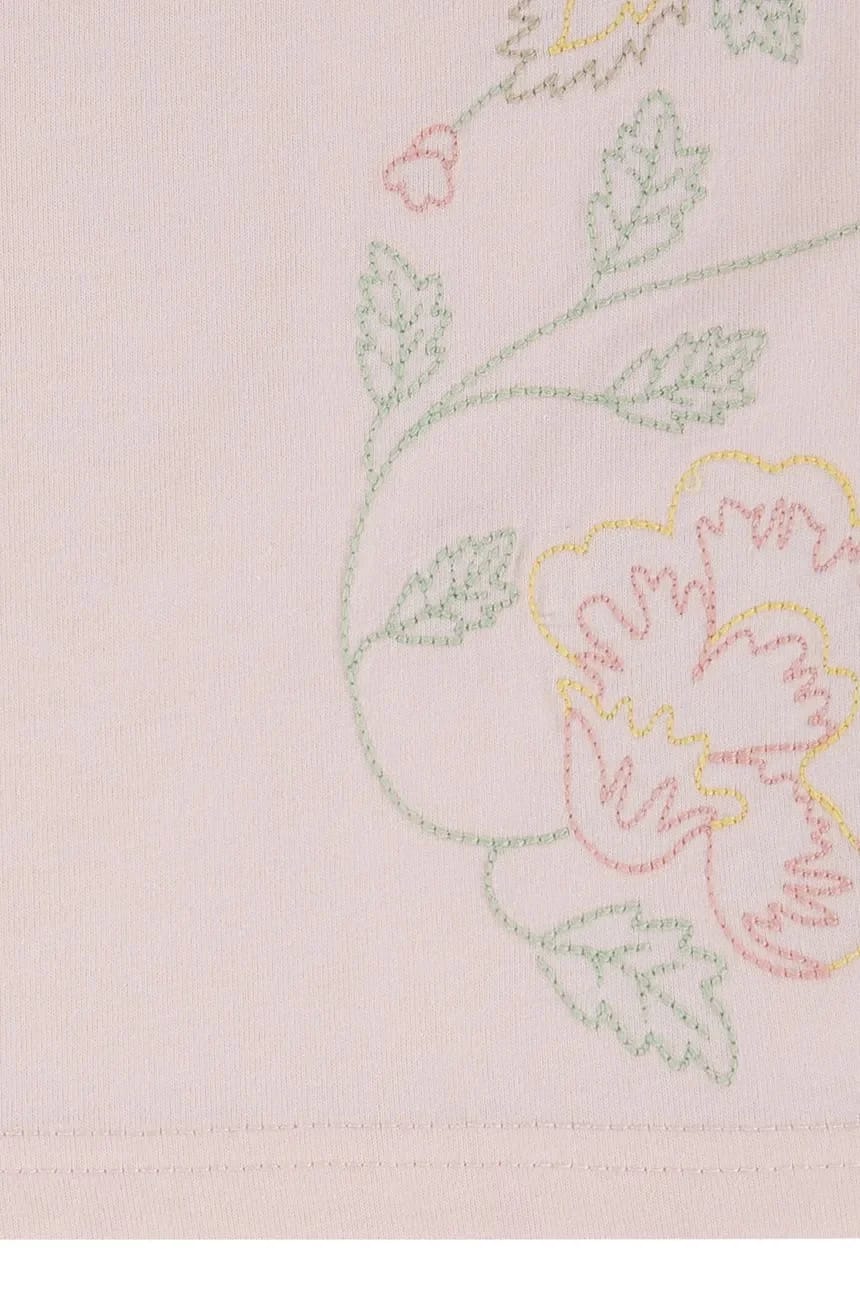 Детская футболка OVERSIZE EMBROIDERY FLORAL - фото 4