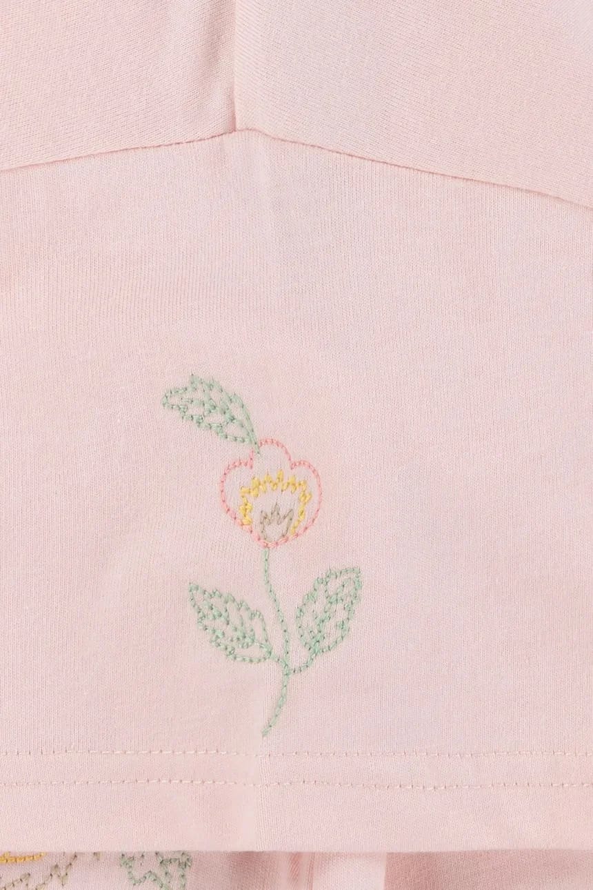 Детская футболка OVERSIZE EMBROIDERY FLORAL - фото 5