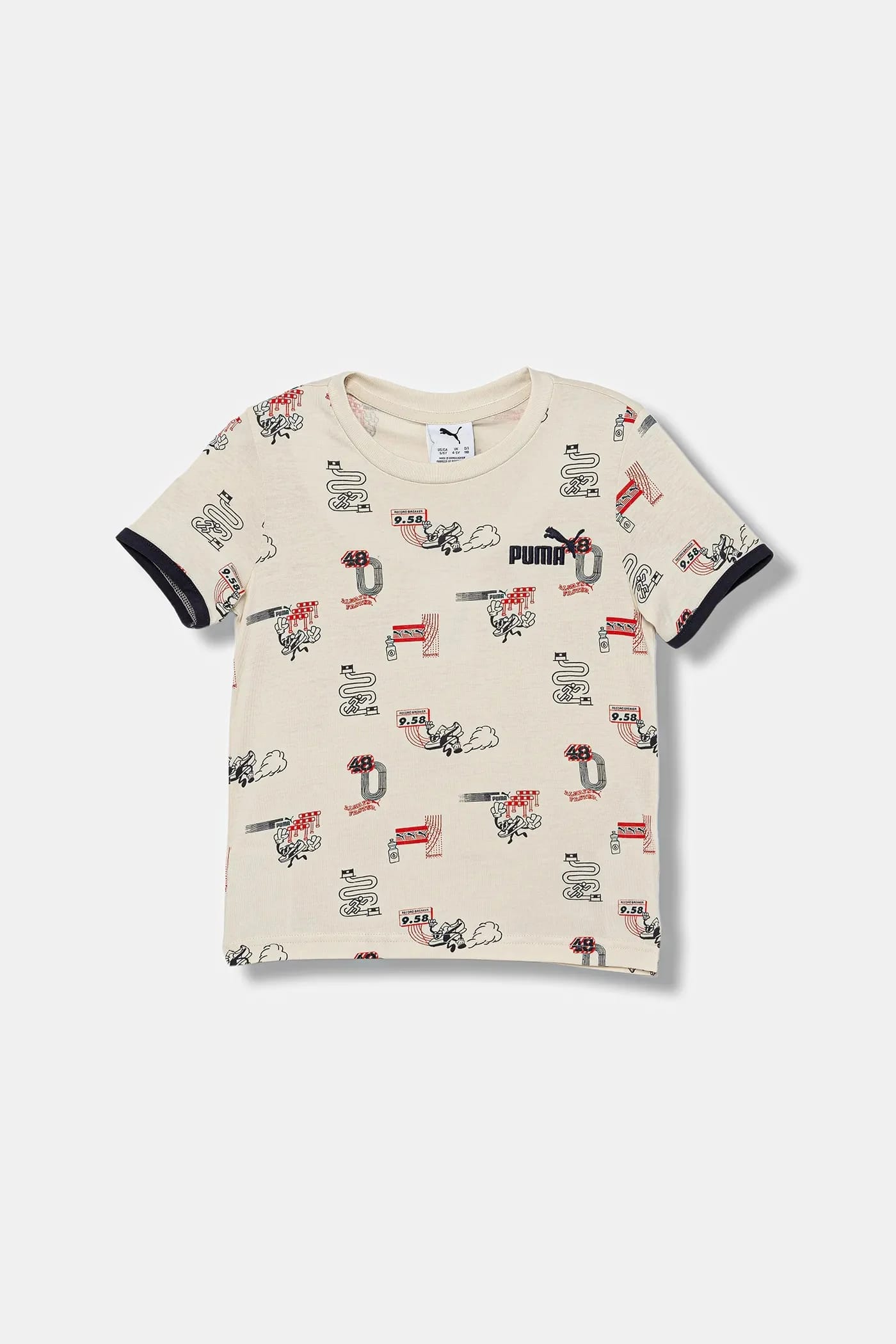 Детская хлопковая футболка LITTLE RUNNERS AOP Tee PS