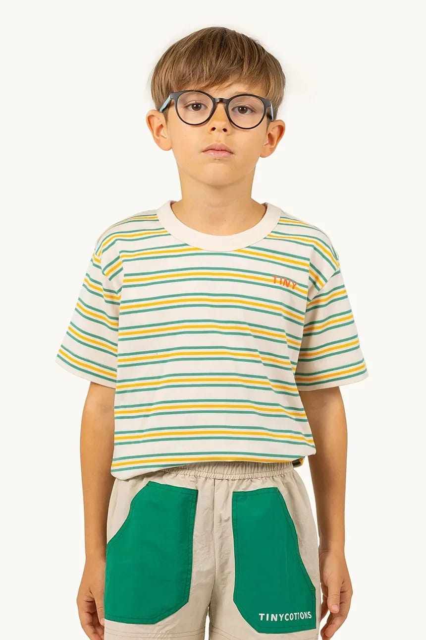 Детская хлопковая футболка STRIPES MULTICOLOR TEE