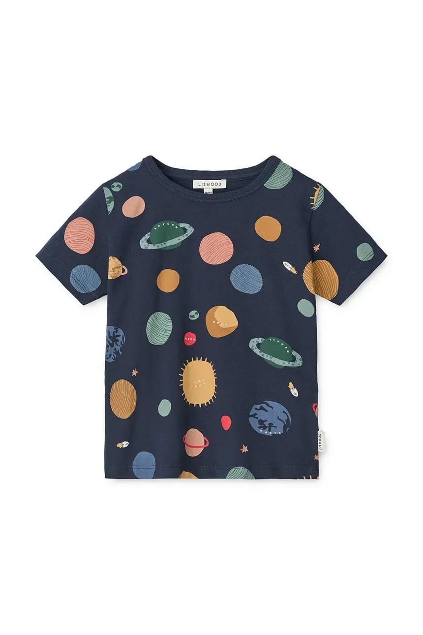 Детская хлопковая футболка Apia Printed Shortsleeve T-shirt военно-морской для мальчиков - фото 2