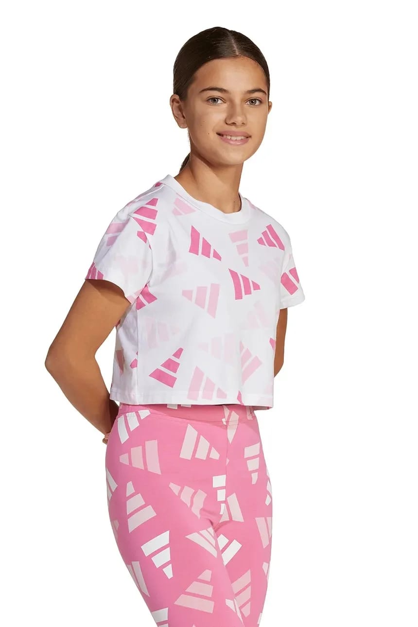 Детская хлопковая футболка белая для девочек