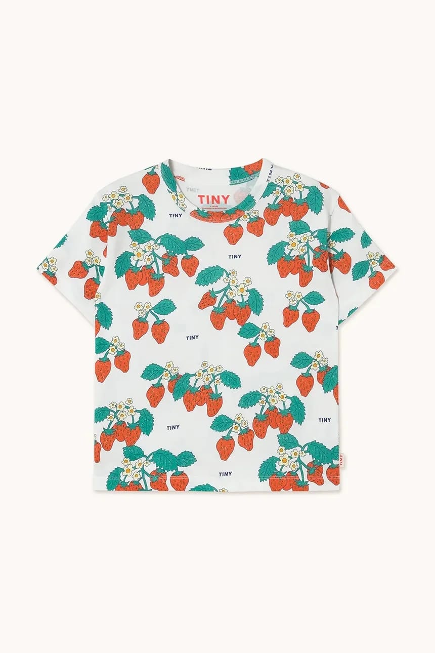 Детская хлопковая футболка STRAWBERRIES TEE