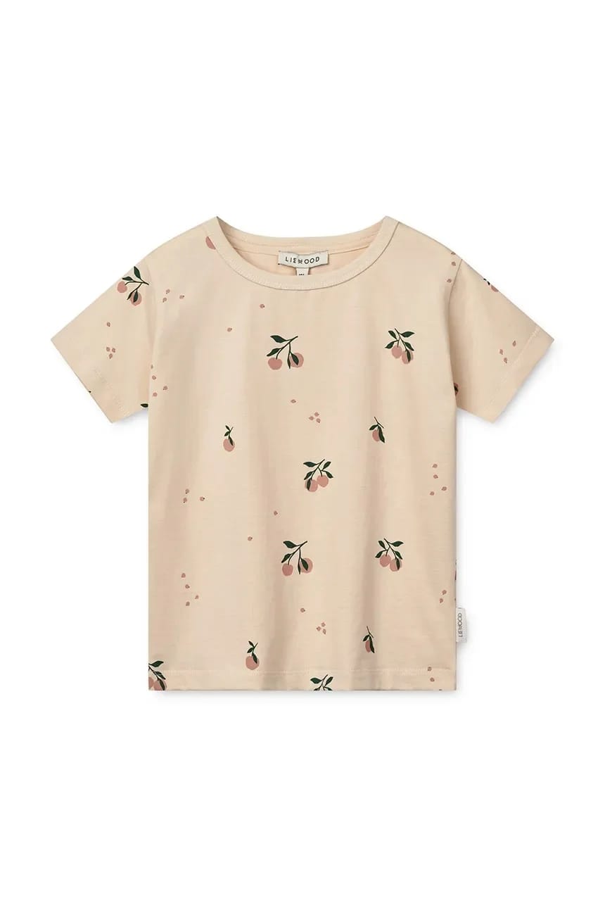 Детская хлопковая футболка Apia Printed Shortsleeve T-shirt бежевая для мальчиков - фото 2