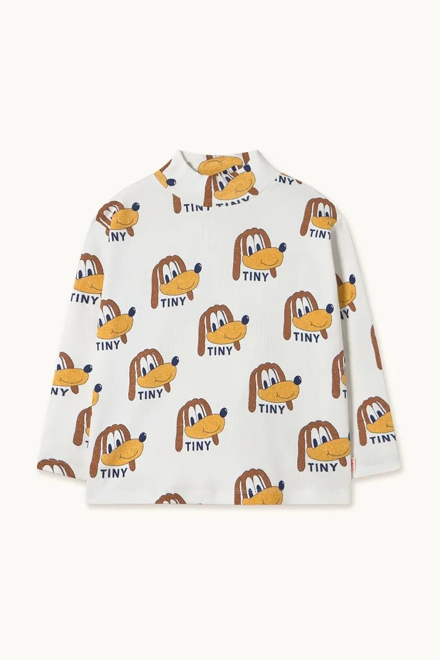 Детский лонгслив DOGS RIB MOCKNECK