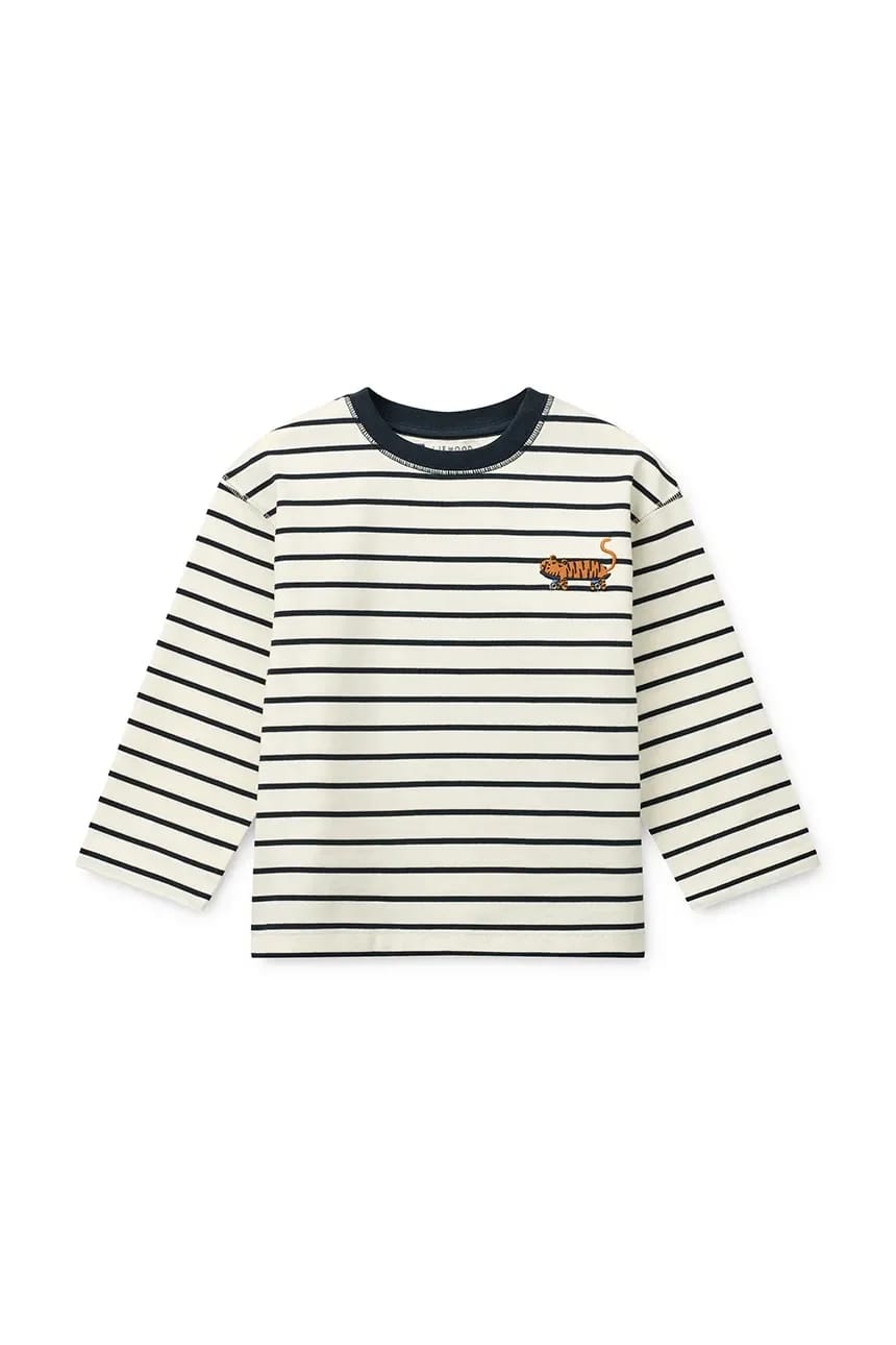 Детская футболка Tyler Stripe LS из хлопка с длинными рукавами