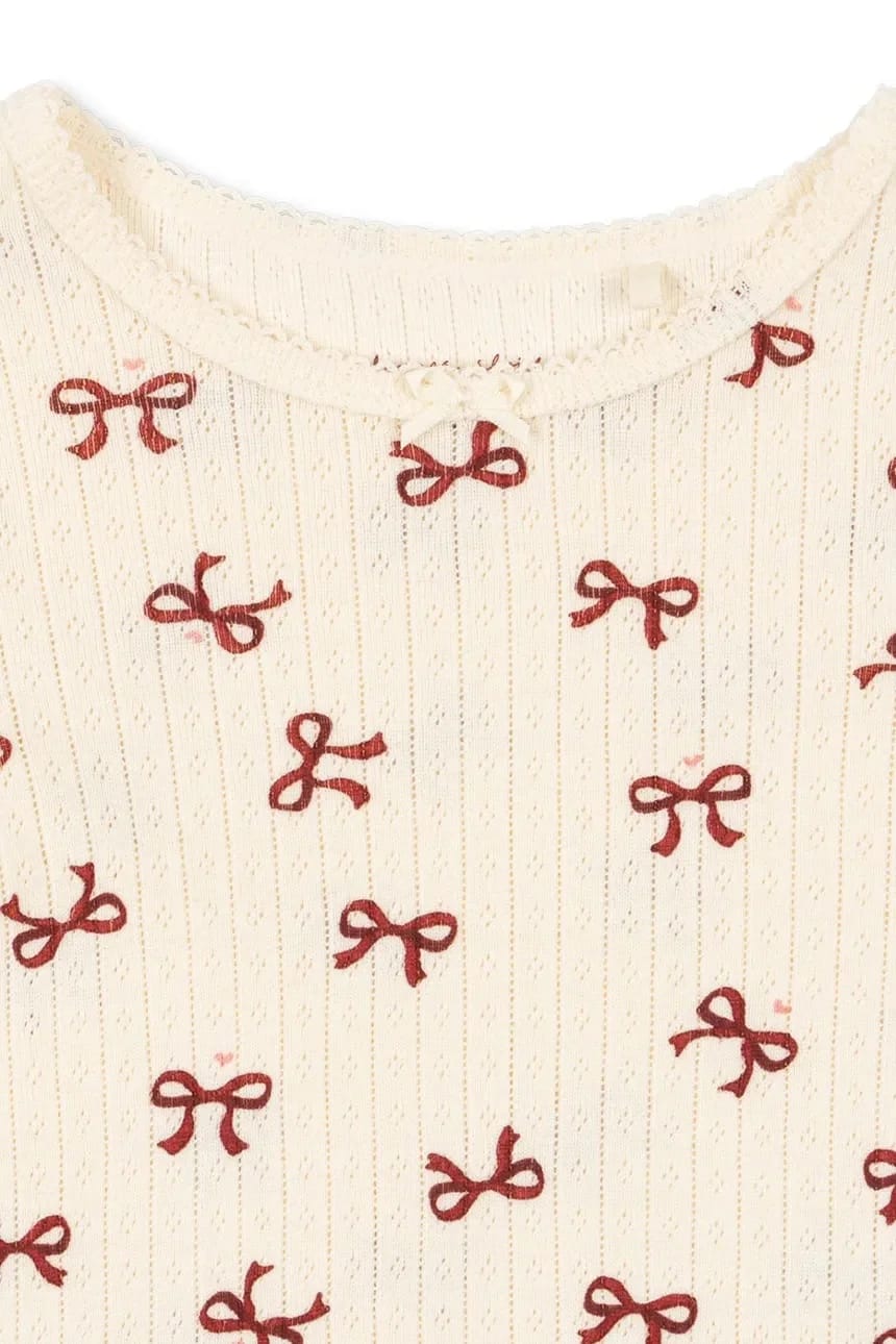 Детская хлопковая рубашка с длинными рукавами MINNIE BLOUSE GOTS бежевая для девочек - фото 3