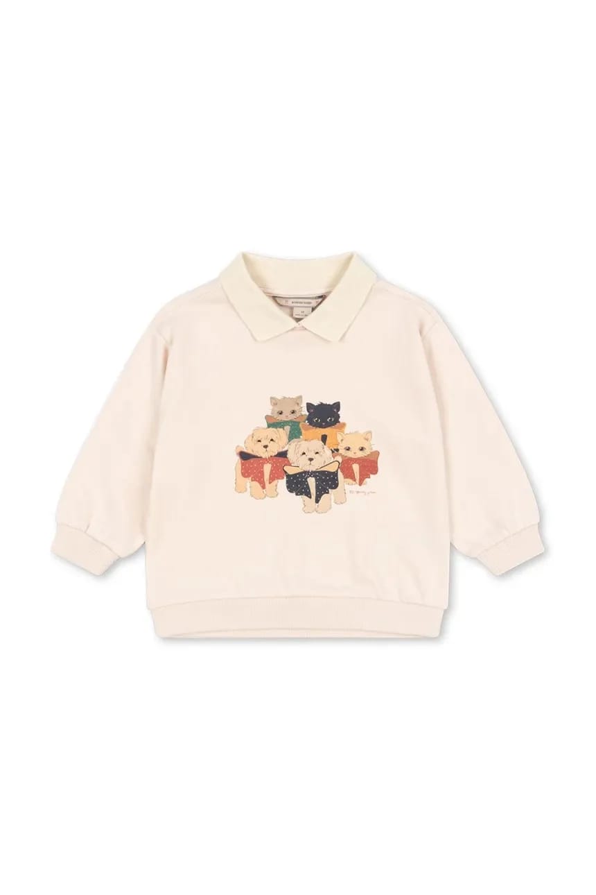 Детская хлопковая рубашка с лонгсливом SPOTTY LS POLO GOTS - фото 2