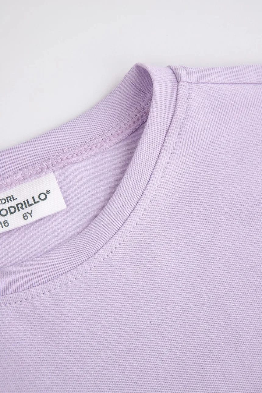 Детский лонгслив фиолетовый для девочек - фото 3
