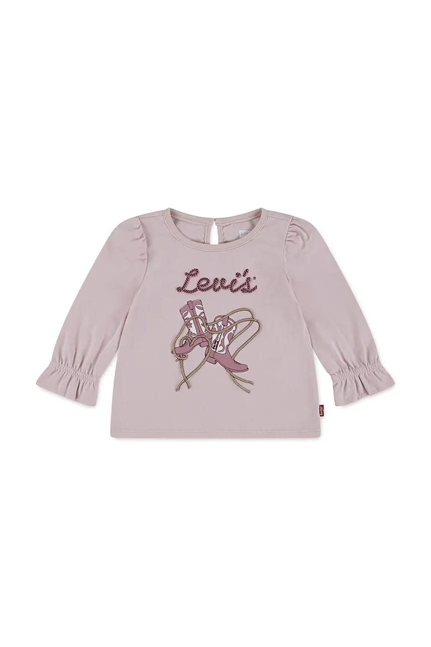 Детский хлопковый топ с длинными рукавами LS KNOT FRONT KNIT TOP