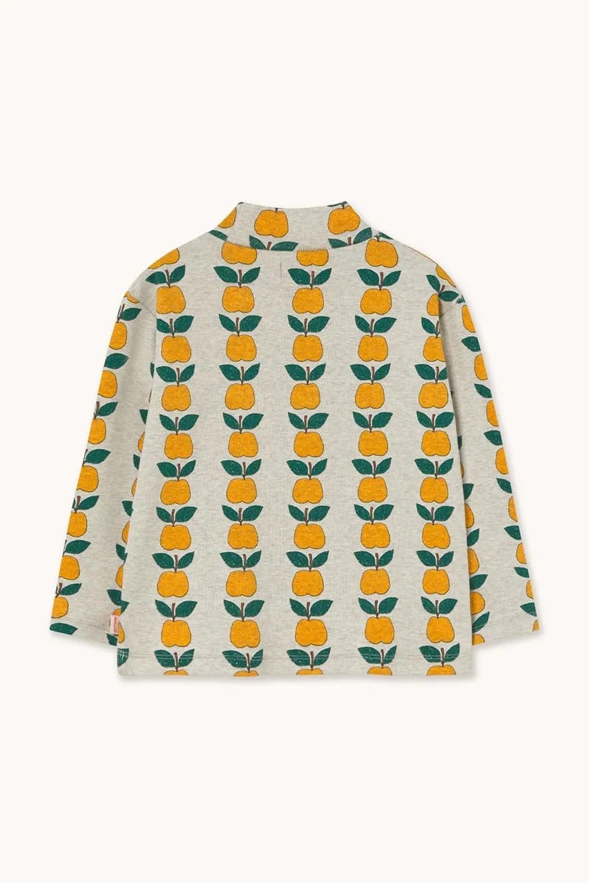 Детский лонгслив APPLES RIB MOCKNECK - фото 3