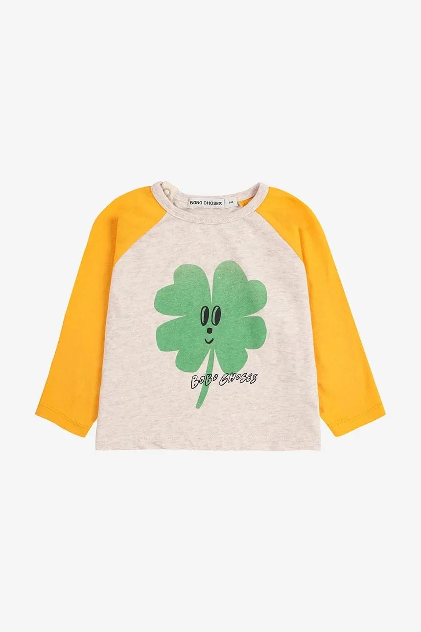 Детская хлопковая рубашка Lucky Clover с длинными рукавами - фото 2