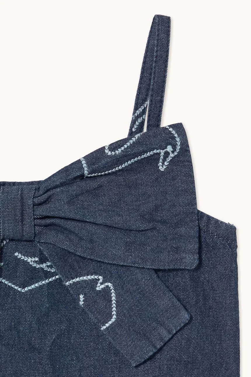 Детский джинсовый топ BIG SWANS DENIM BOW TOP - фото 4