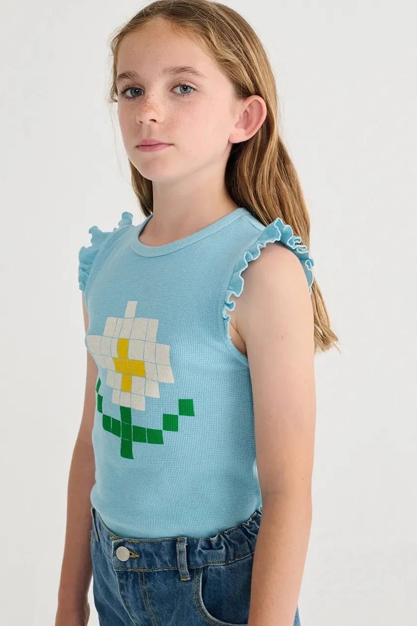 Детский хлопковый топ Pixel Daisy - фото 7