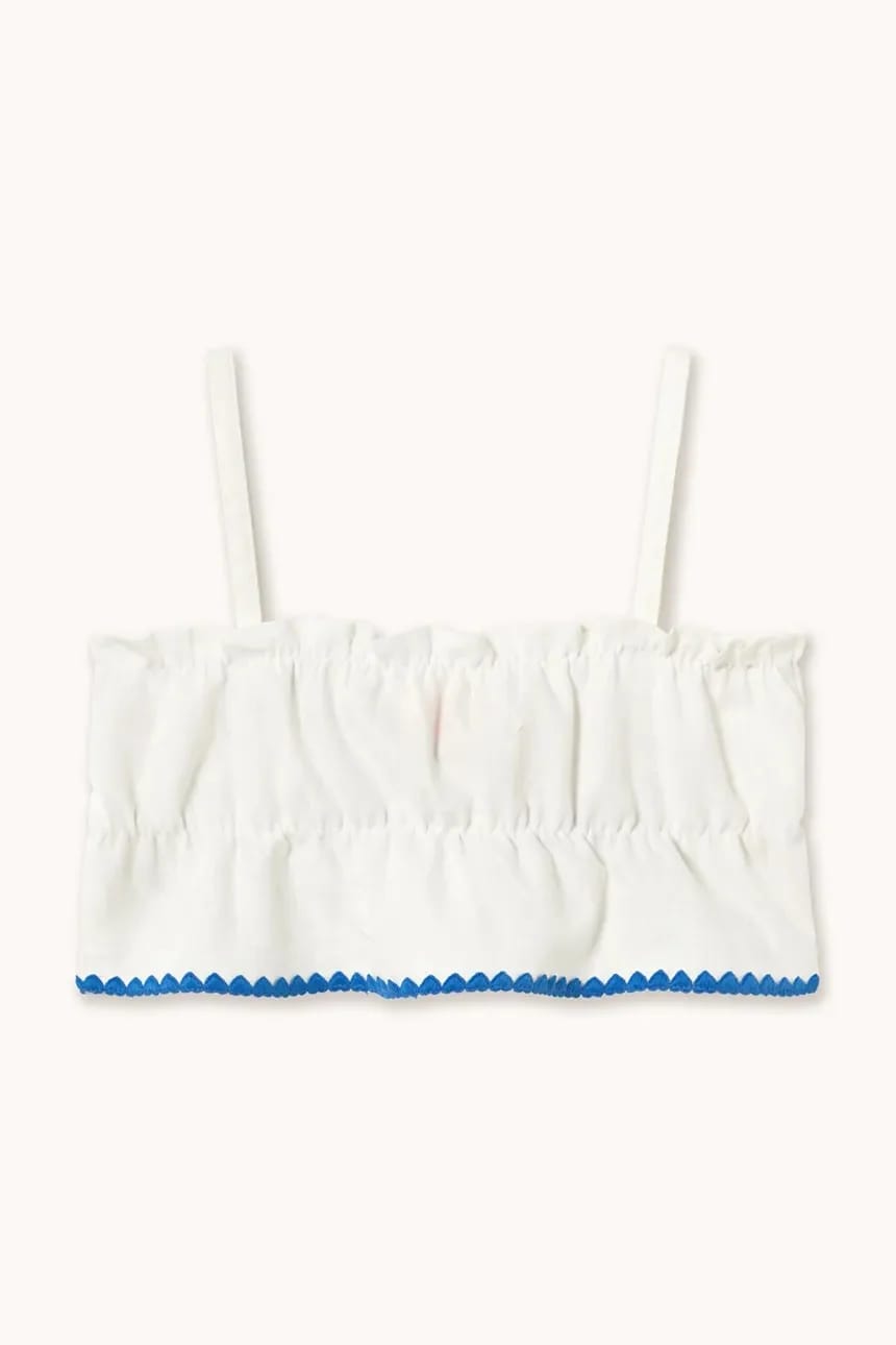 Детский топ с добавлением льна SWANS BOWS LINEN TOP - фото 3