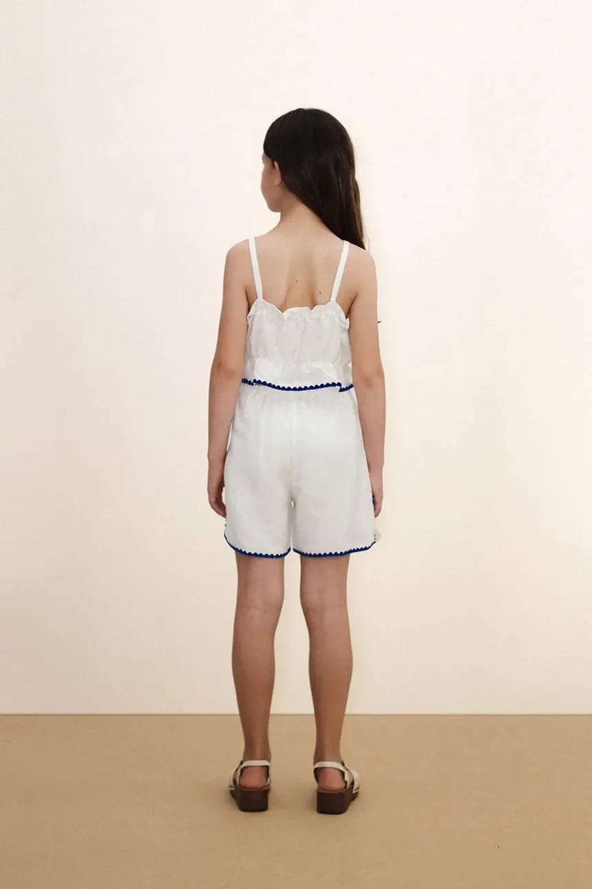 Детский топ с добавлением льна SWANS BOWS LINEN TOP - фото 5
