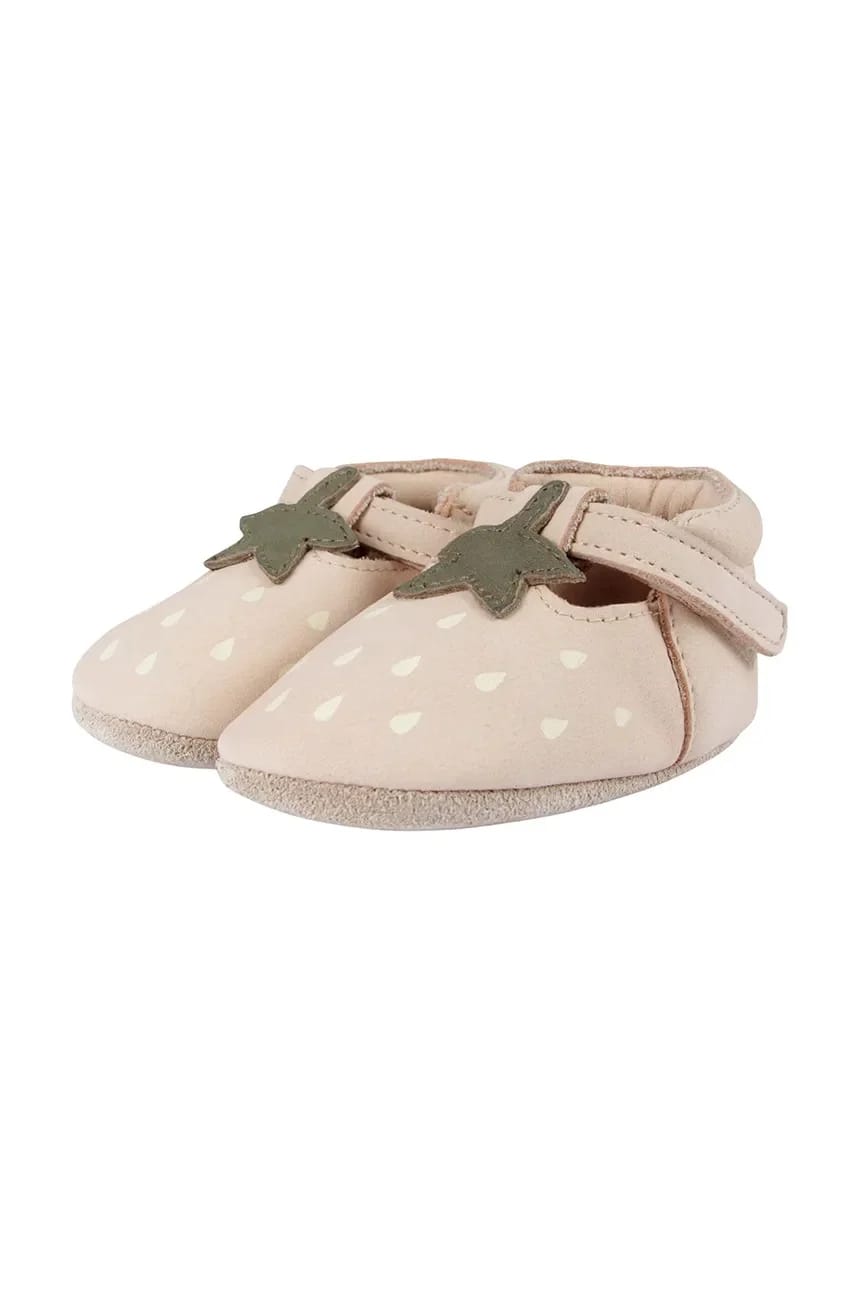 Nanoe Shoes Детские замшевые туфли клубничного цвета - фото 2