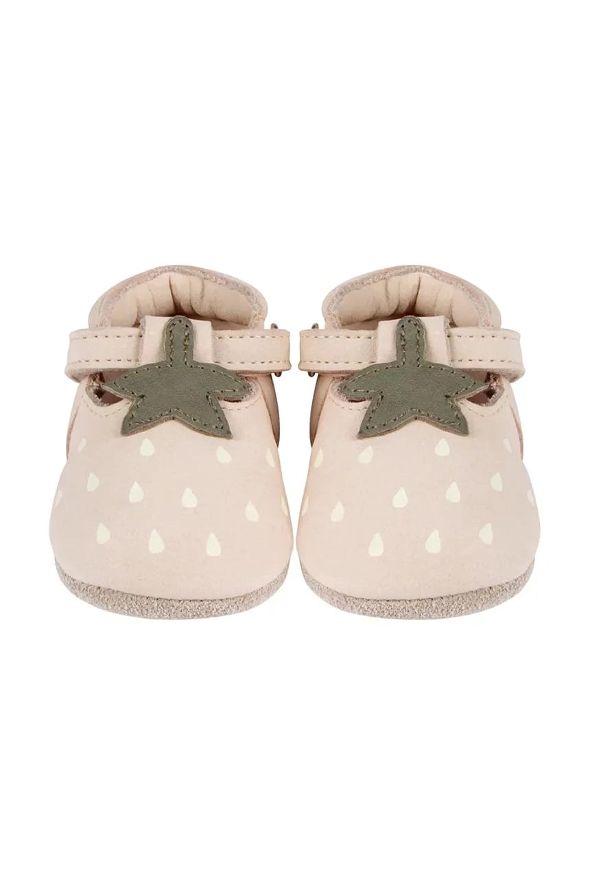 Nanoe Shoes Детские замшевые туфли клубничного цвета - фото 3