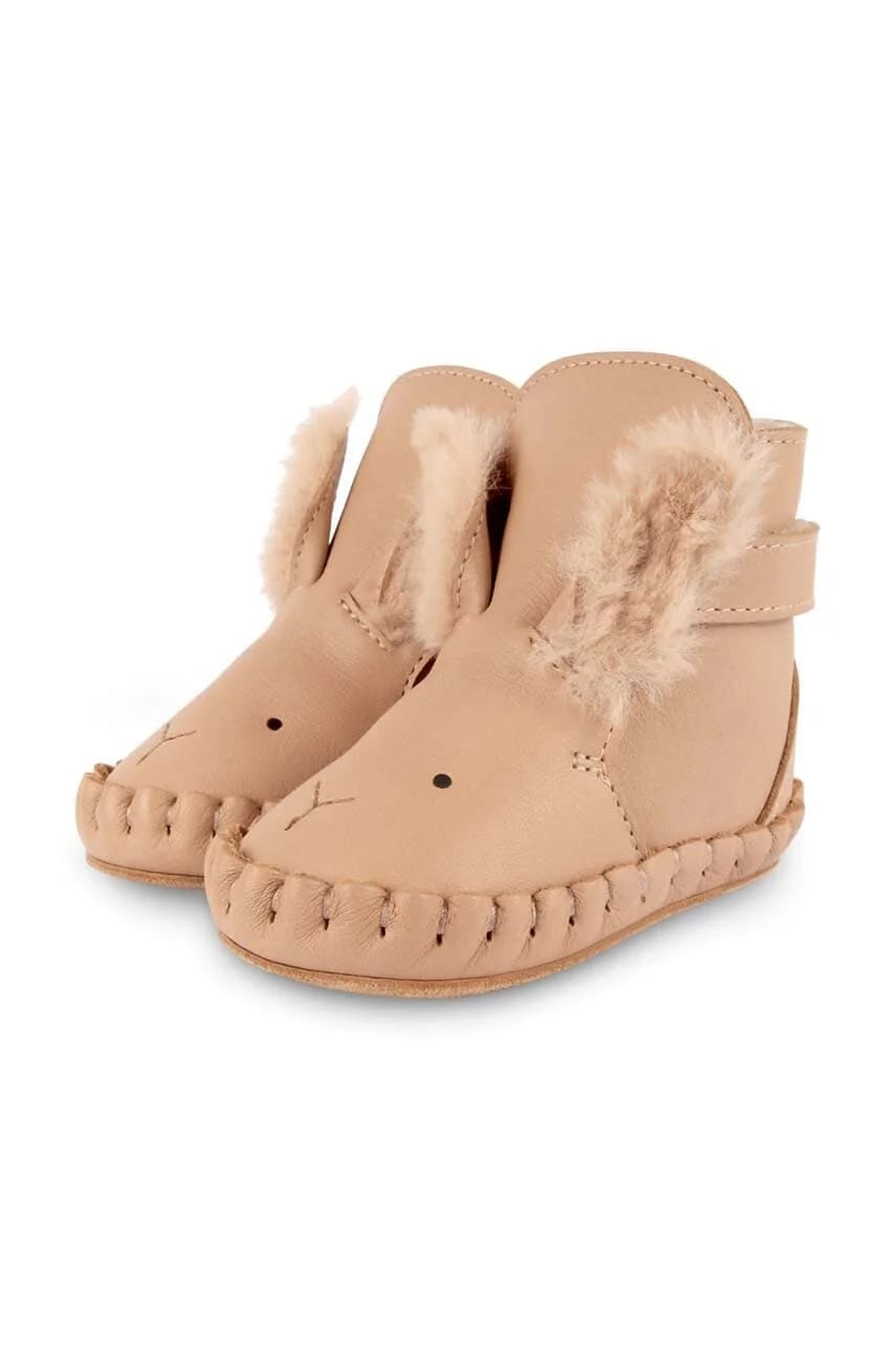 Kapi Exclusive Booties Fluffy Bunny кожаные детские туфли - фото 2