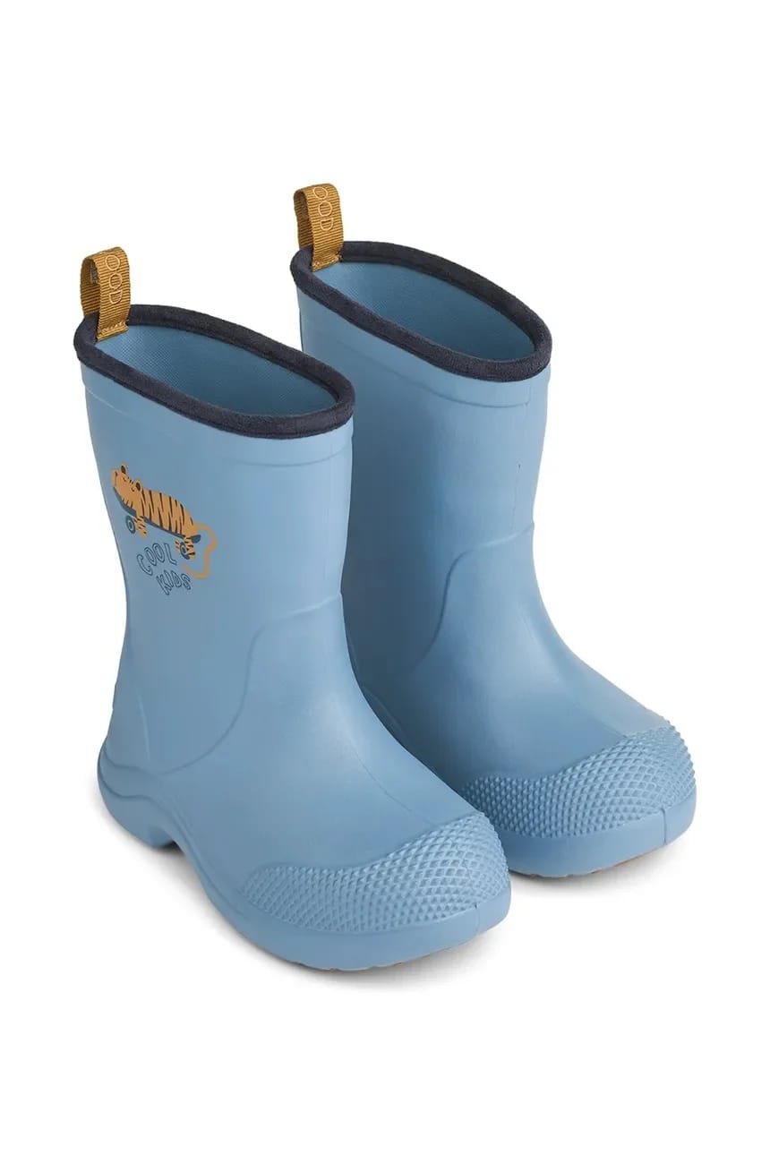 Детские резиновые сапоги Aston Rainboot синие для мальчиков