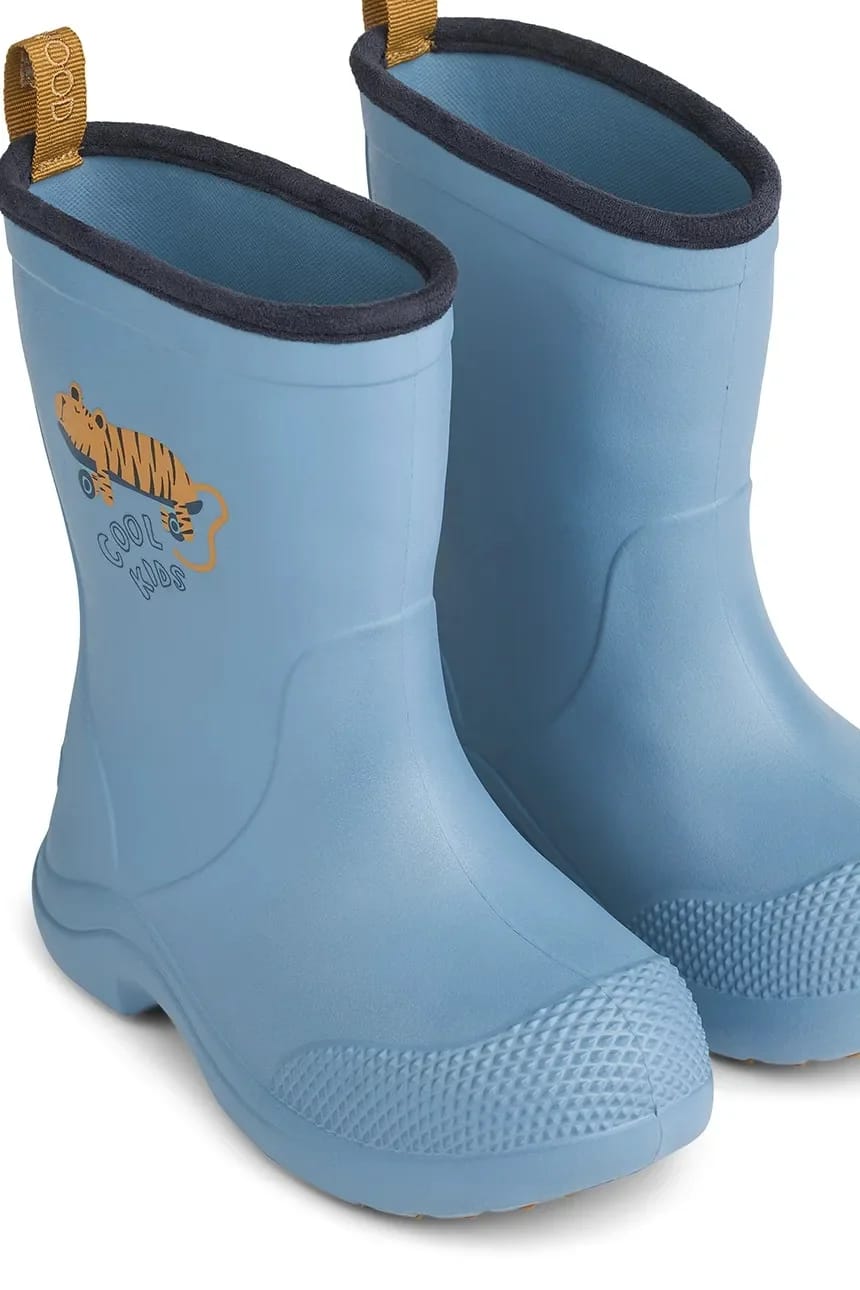 Детские резиновые сапоги Aston Rainboot синие для мальчиков - фото 4