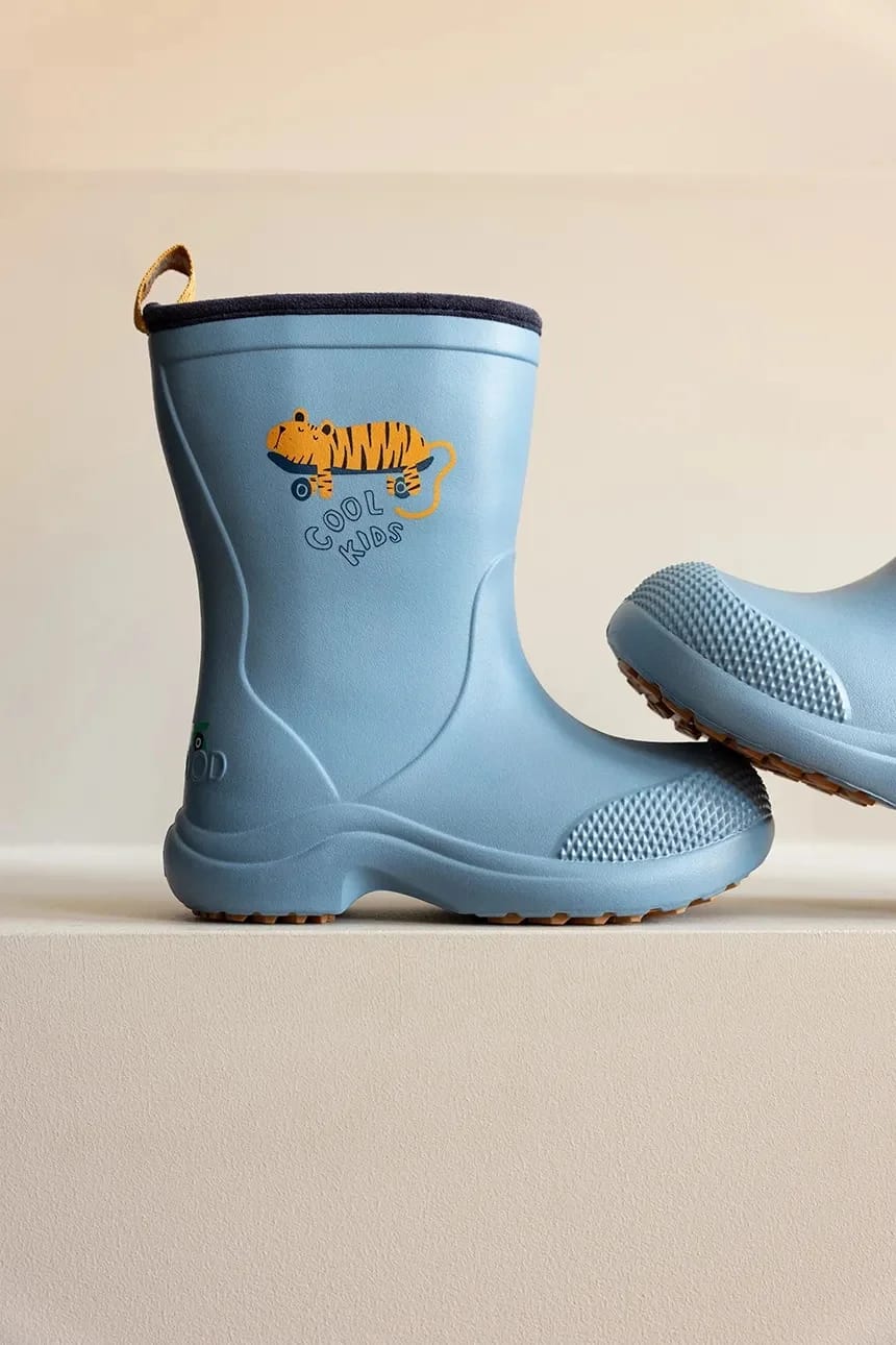 Детские резиновые сапоги Aston Rainboot синие для мальчиков - фото 6