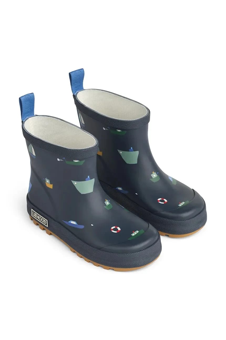 Детские резиновые сапоги Tekla Rainboot с принтом