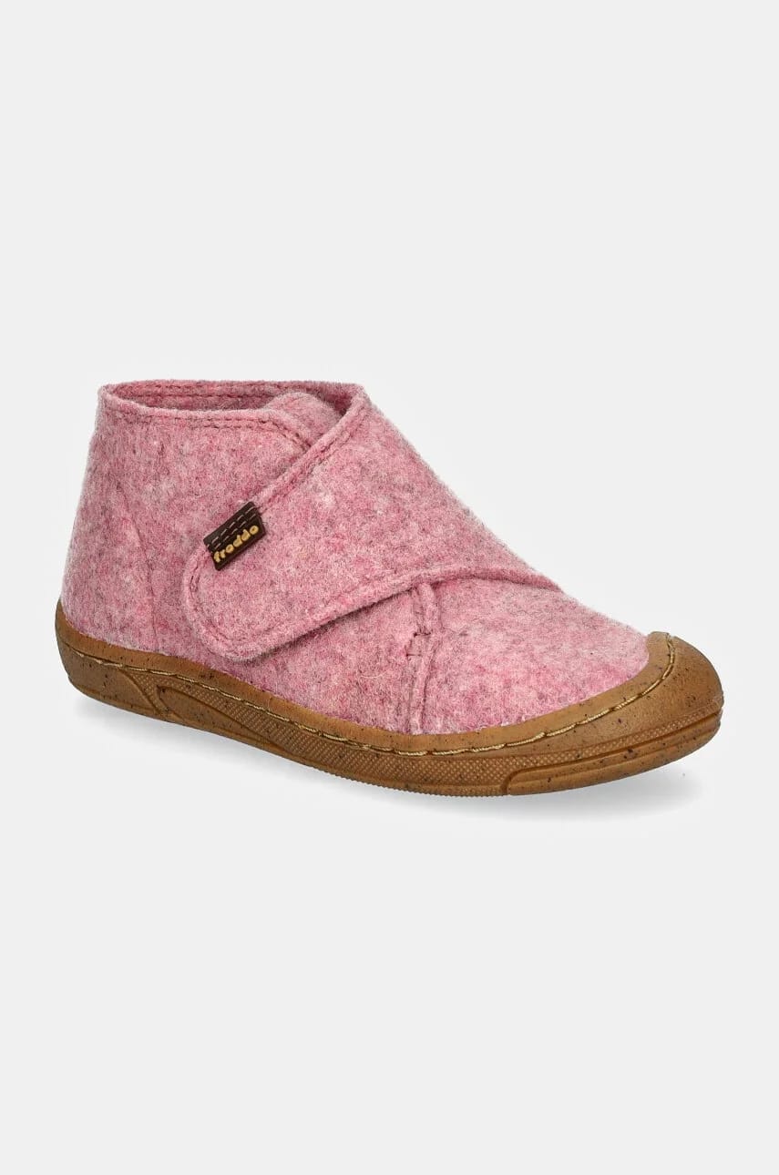 Детские тапочки MINNI WOOLY розовые для девочек