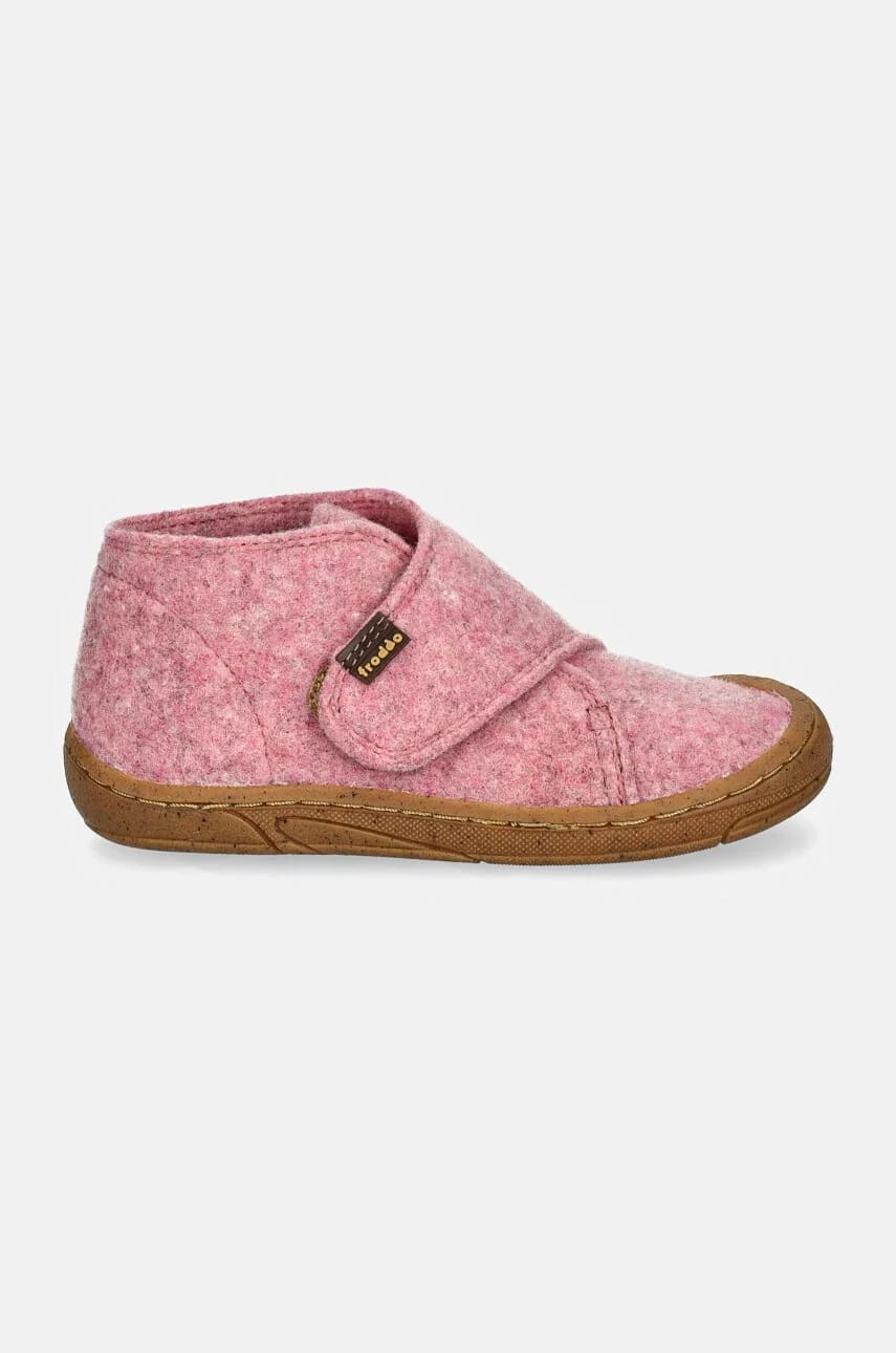 Детские тапочки MINNI WOOLY розовые для девочек - фото 2