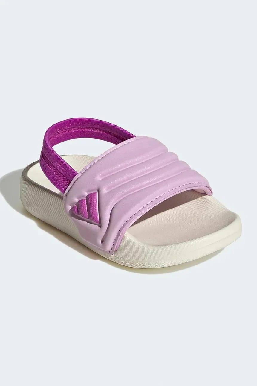 Детские тапочки ADILETTE ESTRAP 2.0 фиолетовые для мальчиков - фото 2