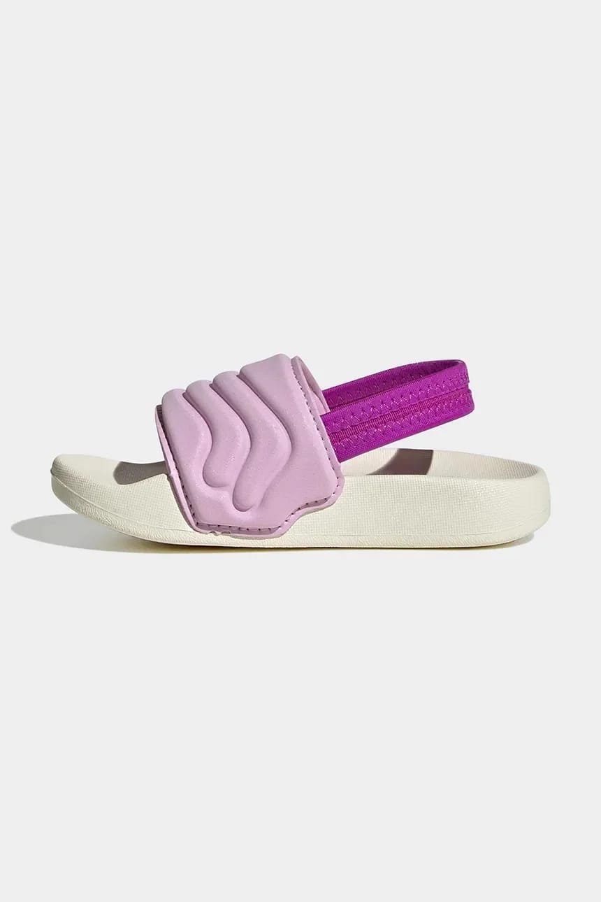 Детские тапочки ADILETTE ESTRAP 2.0 фиолетовые для мальчиков - фото 4