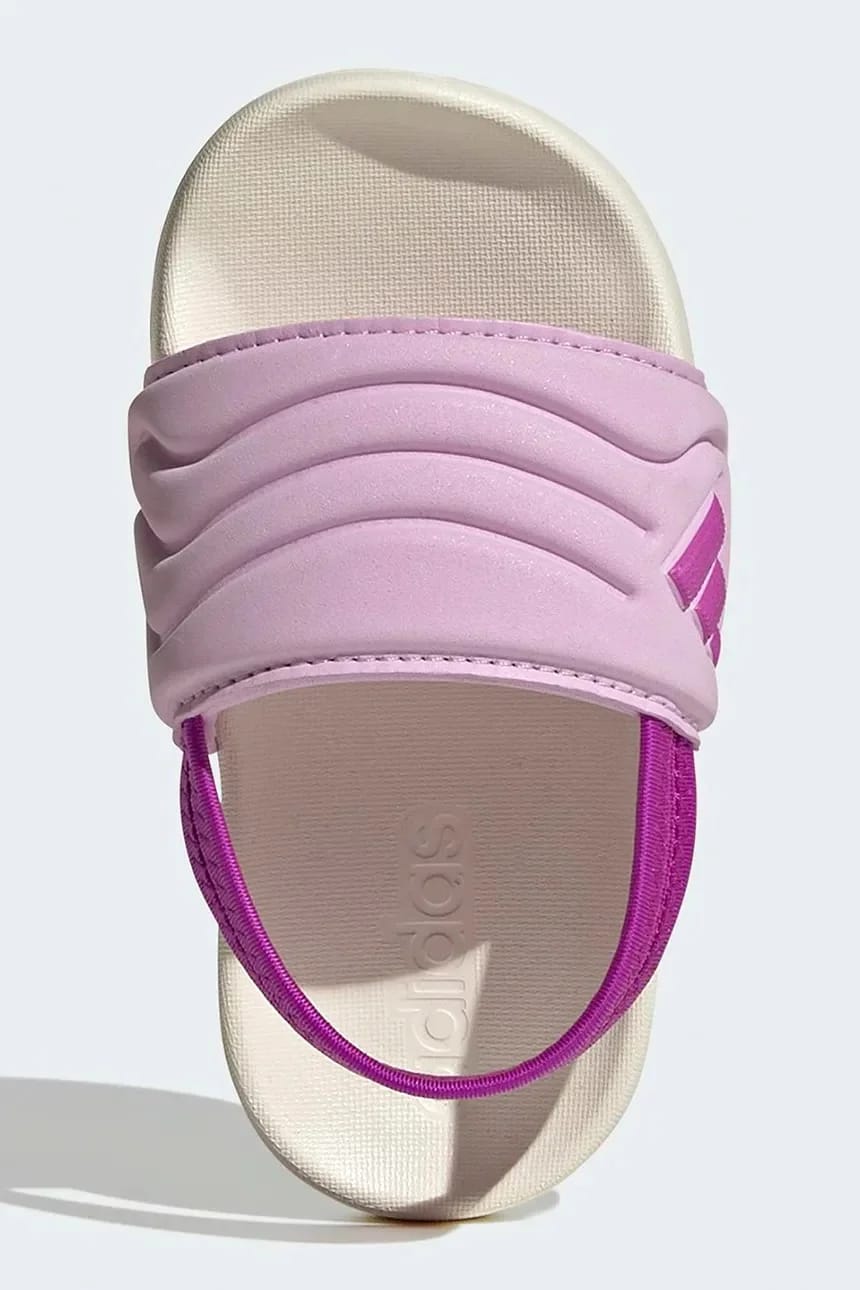 Детские тапочки ADILETTE ESTRAP 2.0 фиолетовые для мальчиков - фото 5