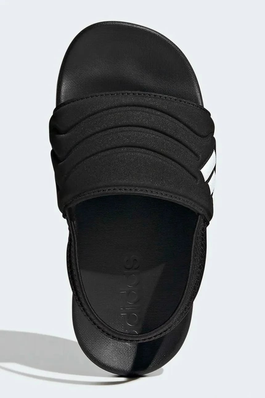 Детские тапочки ADILETTE ESTRAP 2.0 черные для мальчиков - фото 5