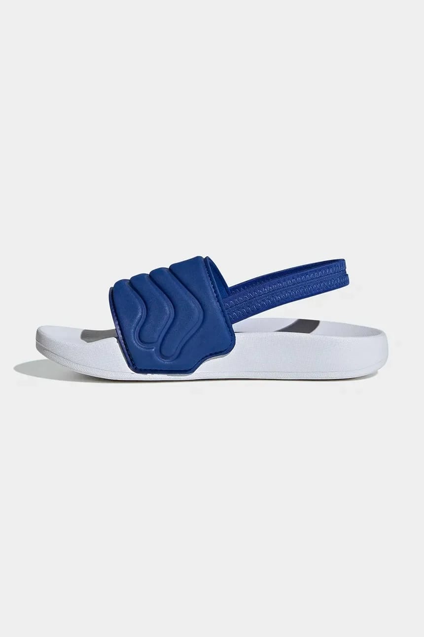 Детские тапочки ADILETTE ESTRAP 2.0 синие для мальчиков - фото 4