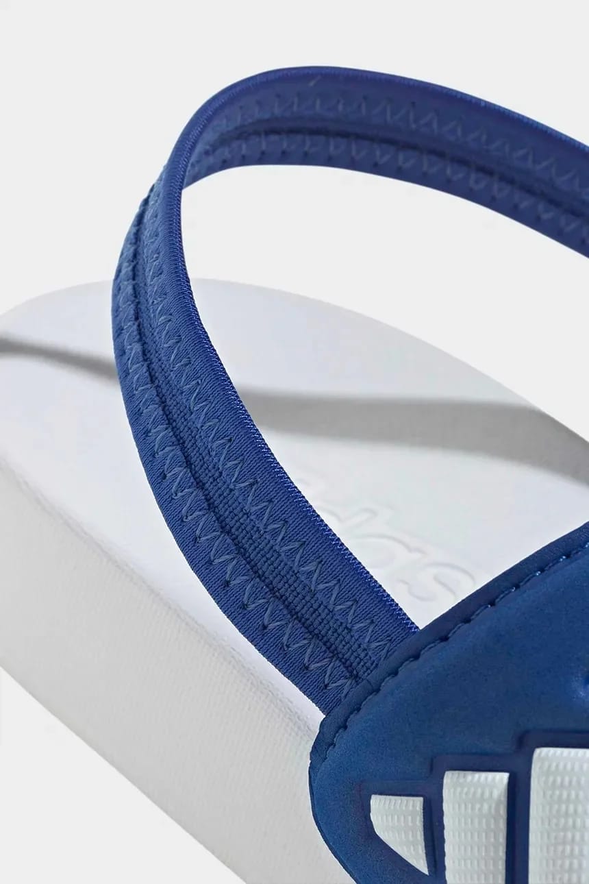 Детские тапочки ADILETTE ESTRAP 2.0 синие для мальчиков - фото 8
