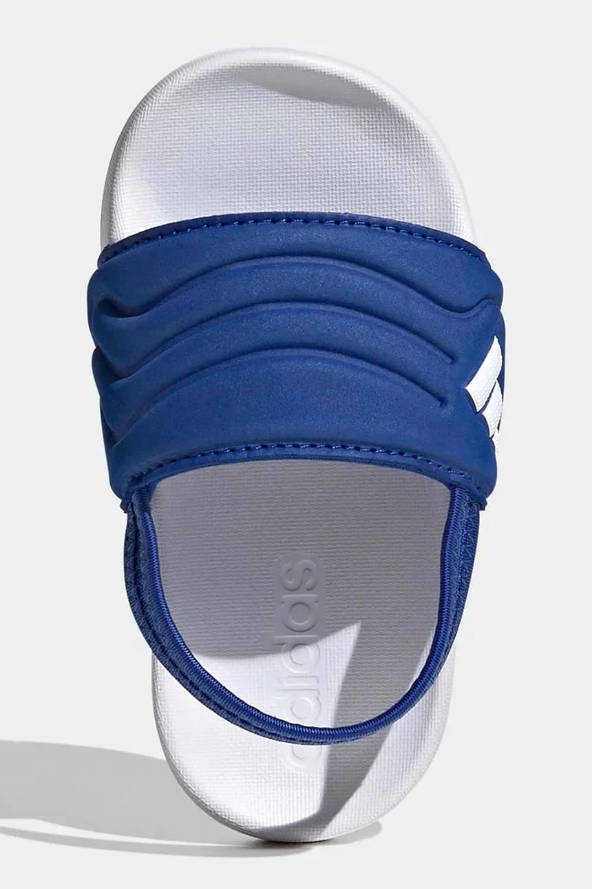 Детские тапочки ADILETTE ESTRAP 2.0 синие для мальчиков - фото 5