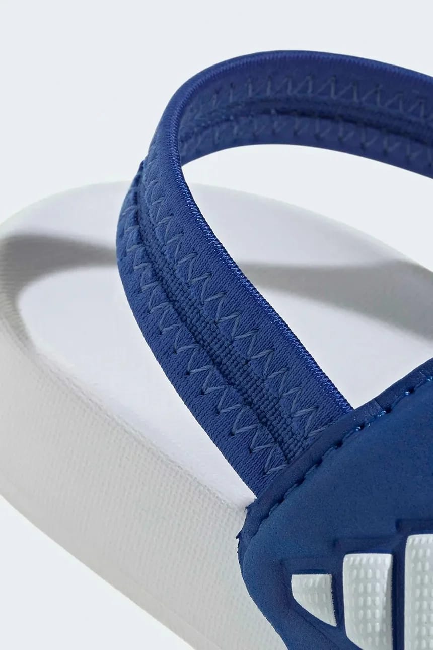 Детские тапочки ADILETTE ESTRAP 2.0 синие для мальчиков - фото 8