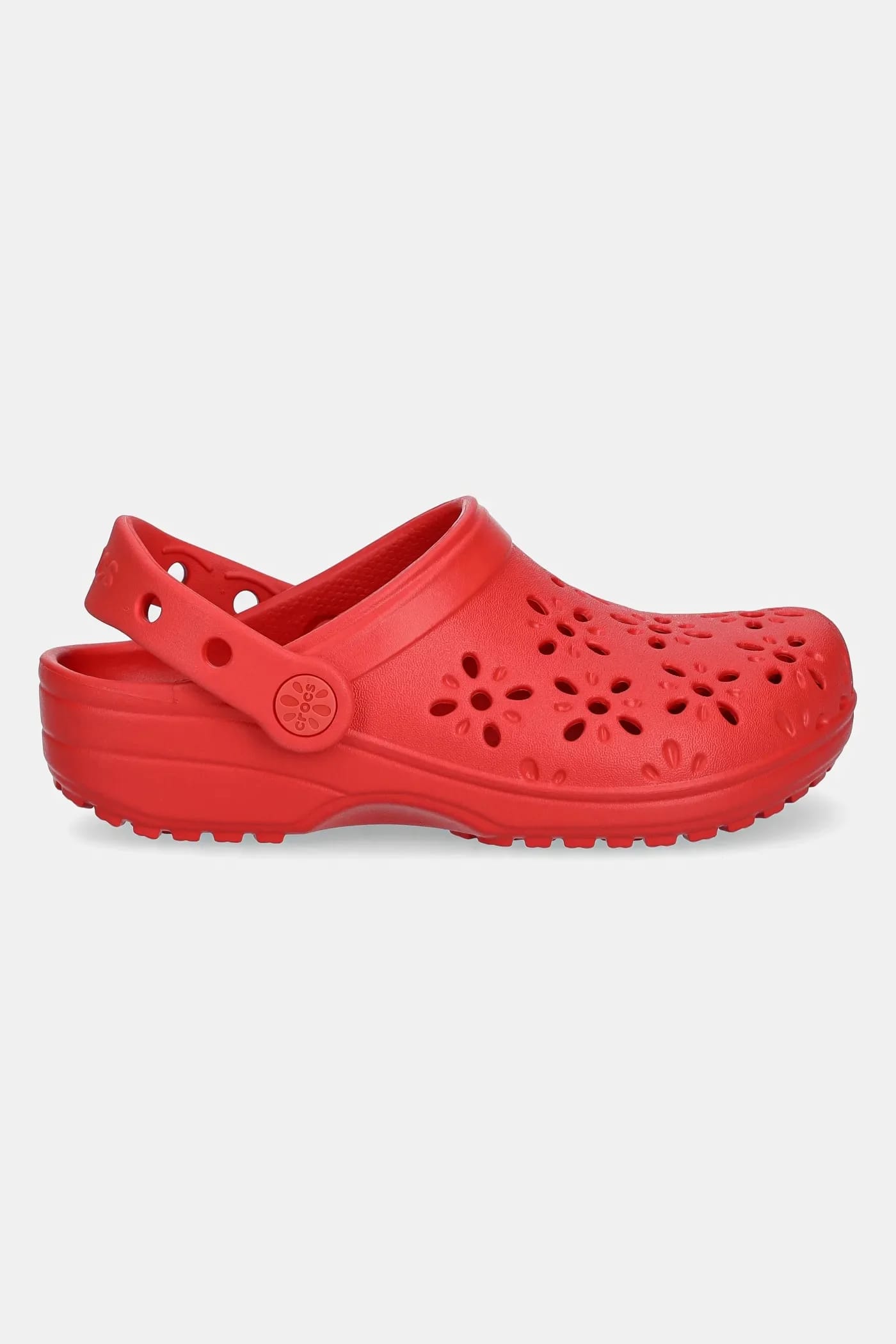 ДЕТСКИЕ шлепанцы CLASSIC FLORAL COUT OUT CLOG красные для мальчиков - фото 2