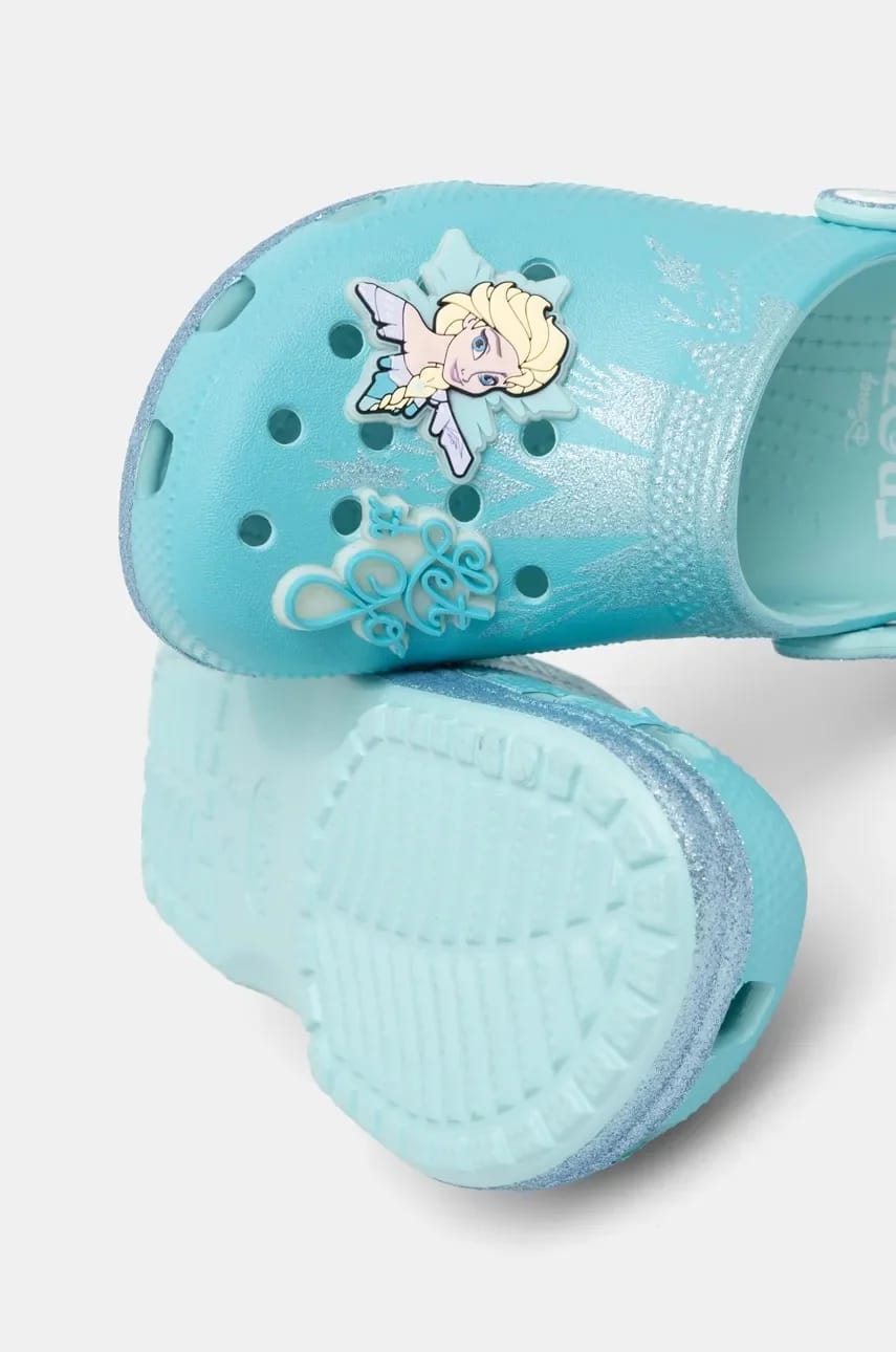 CROCSCLASSIC FROZEN ELSA CLOG детские тапочки - фото 5