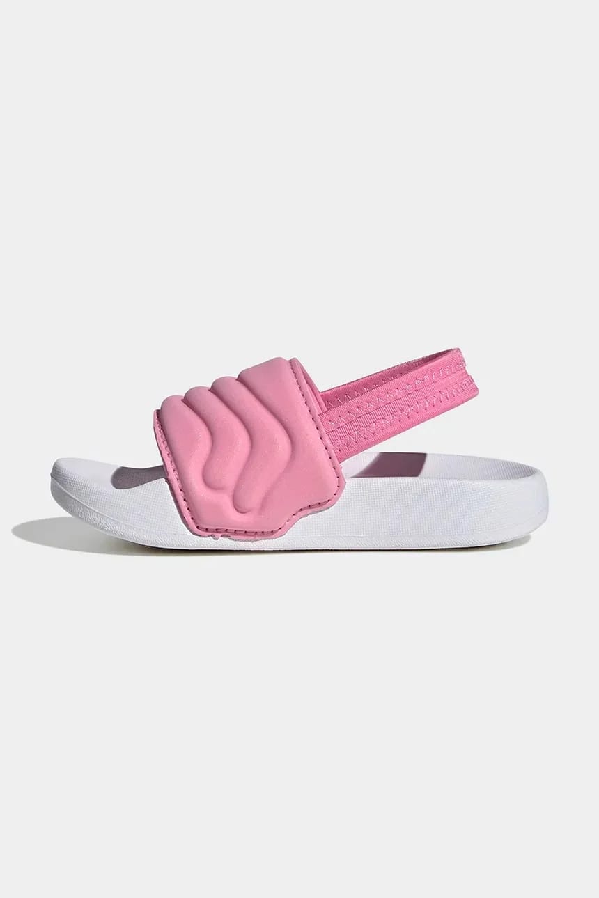 Детские тапочки ADILETTE ESTRAP 2.0 розовые для мальчиков - фото 4