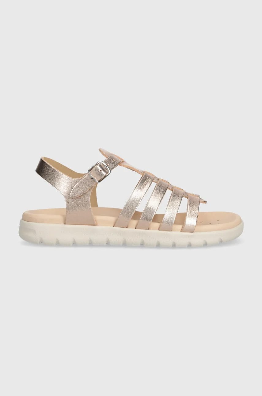 Детские кожаные сандалии SANDAL SOLEIMA золотые для девочек