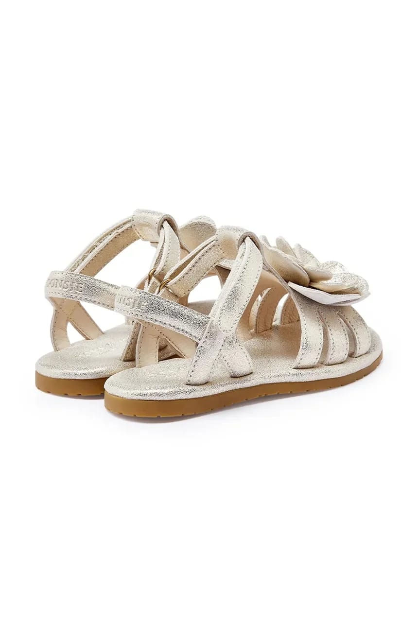 Детские кожаные сандалии Iles Fields Sandals Shimmer Buttercup - фото 3