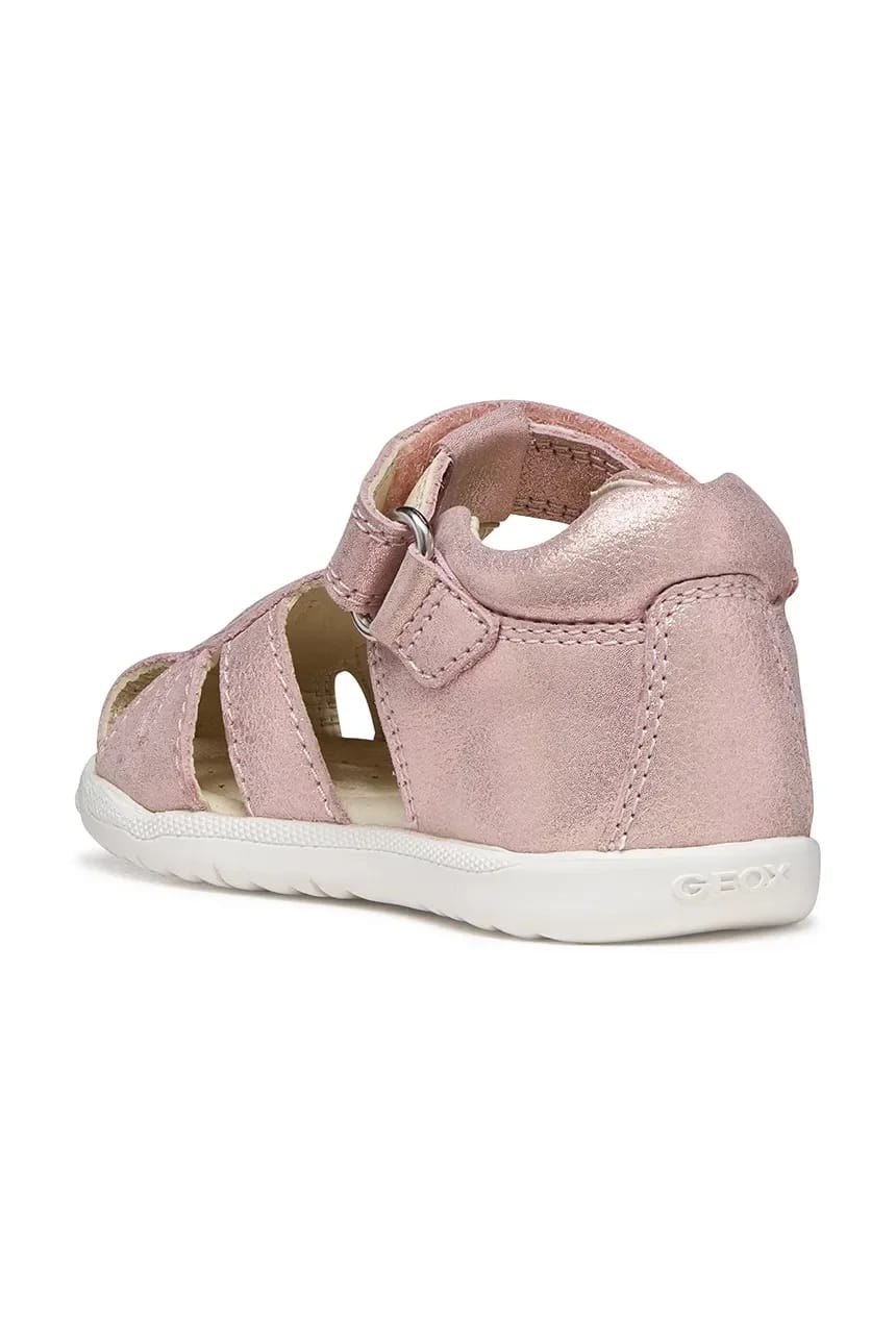 Детские кожаные сандалии SANDAL MACCHIA розовые для девочек - фото 4