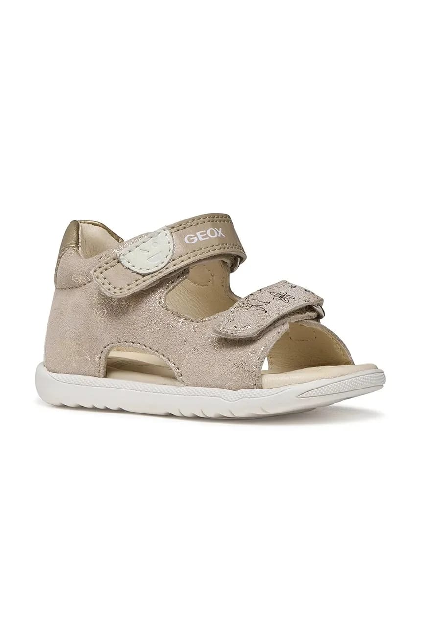 Детские кожаные сандалии SANDAL MACCHIA золотые для девочек