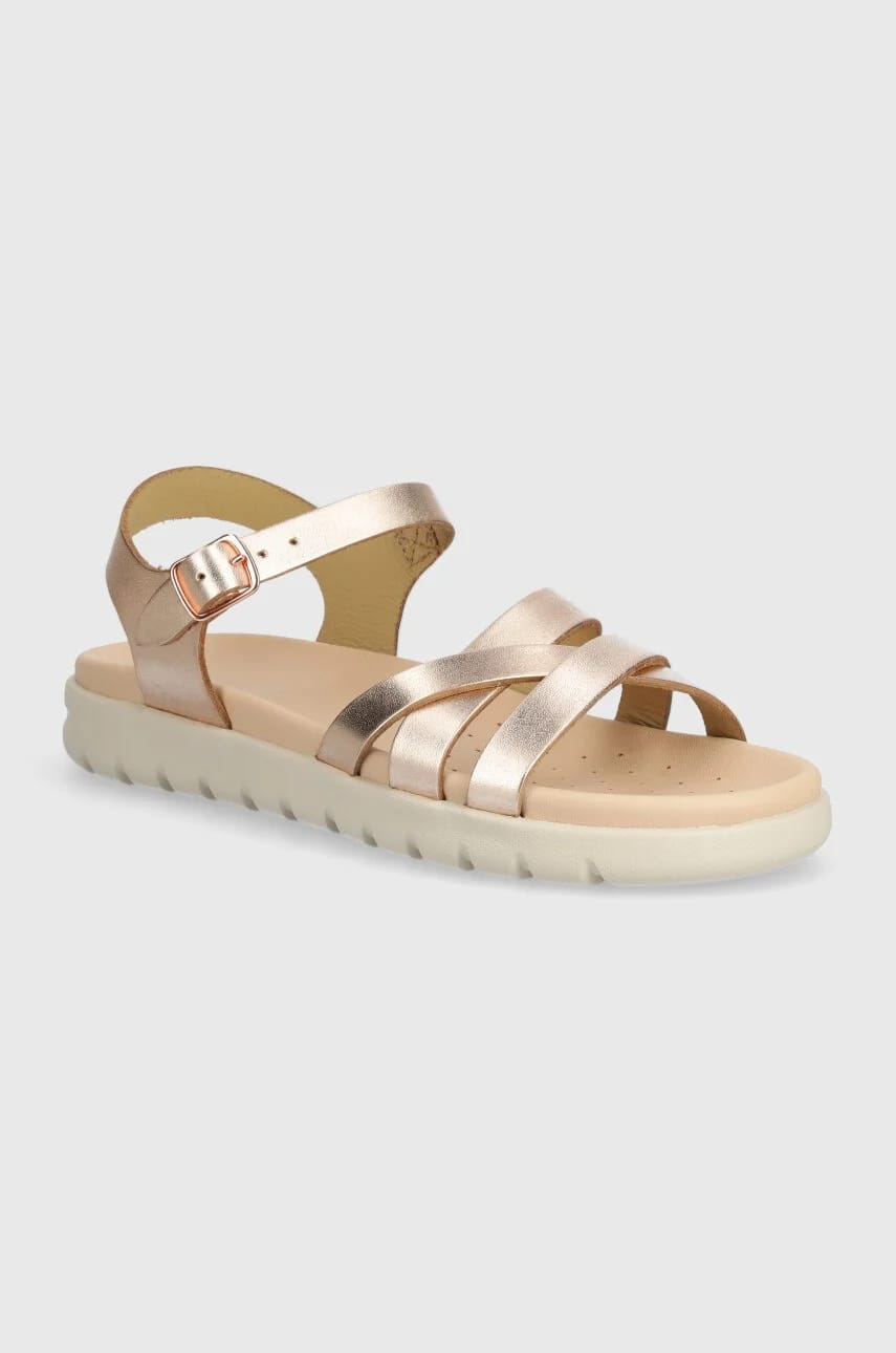 Детские кожаные сандалии SANDAL SOLEIMA золотые для девочек