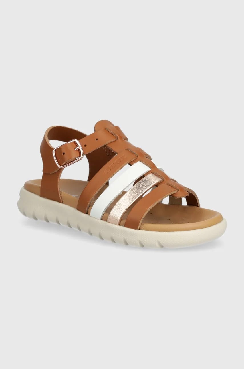 Детские кожаные сандалии SANDAL SOLEIMA коричневые для девочек